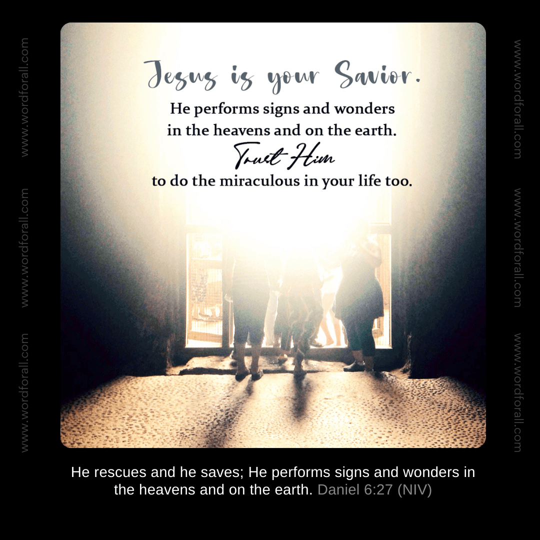 Jesus is your Savior