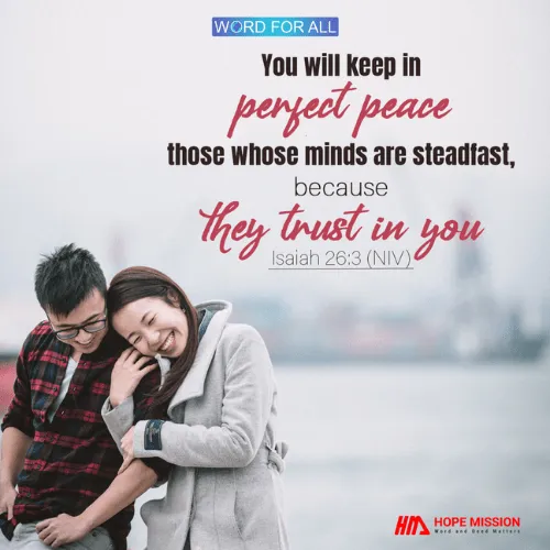 GOD'S PROMISE OF PERFECT PEACE.