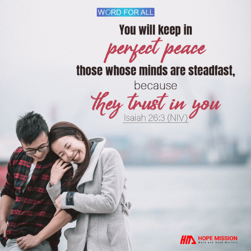 GOD'S PROMISE OF PERFECT PEACE.