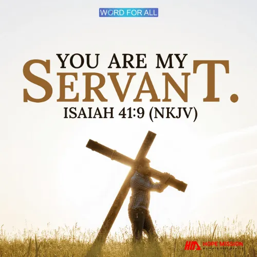 YOU ARE GOD'S SERVANT.