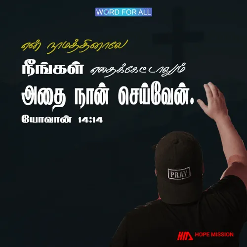 அவருடைய நாமத்தில் நீங்கள் எதைக் கேட்டாலும், அவர் அதைச் செய்வார்.