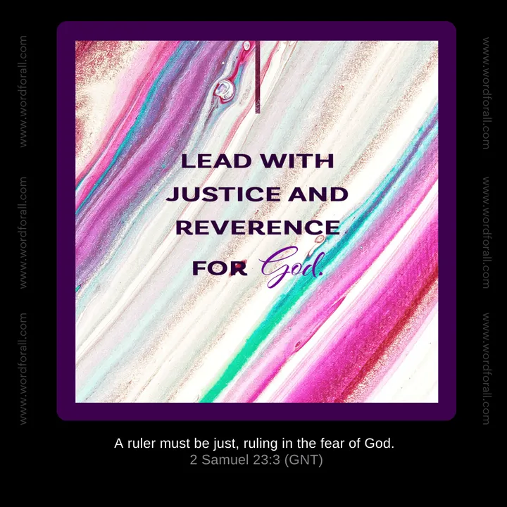 Justice and Reverence