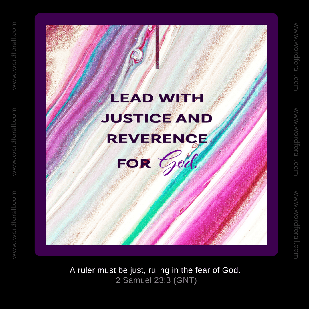 Justice and Reverence