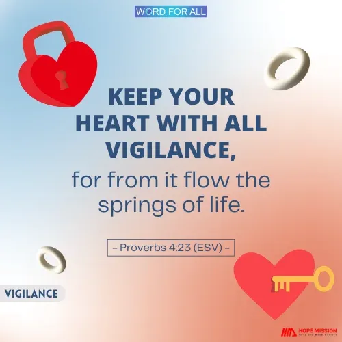 KEEP YOUR HEART WITH ALL VIGILANCE.