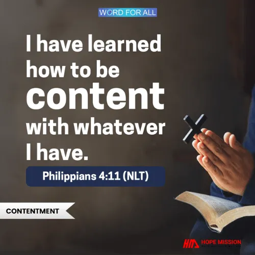 LEARN TO BE CONTENT