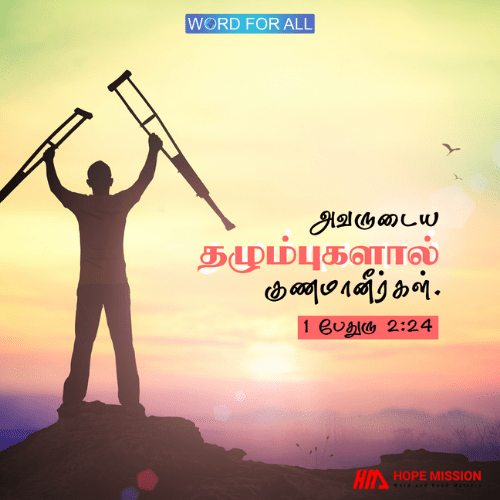 அவருடைய காயங்களால் நீங்கள் குணமாகிவிட்டீர்கள்.