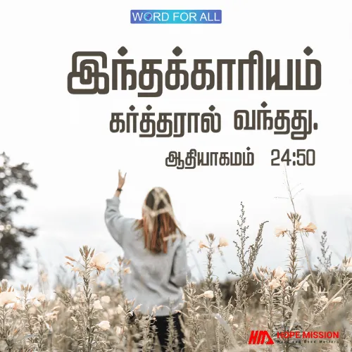 காரியம் கர்த்தரிடமிருந்து வருகிறது.