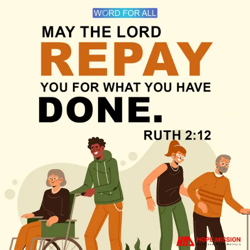 MAY THE LORD REPAY YOU FOR WHAT YOU HAVE DONE.