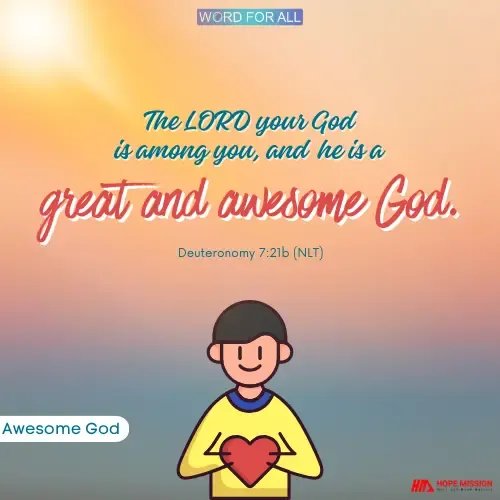 OUR GOD IS AN AWESOME GOD.