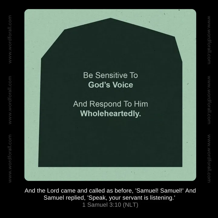 Respond To Him Wholeheartedly