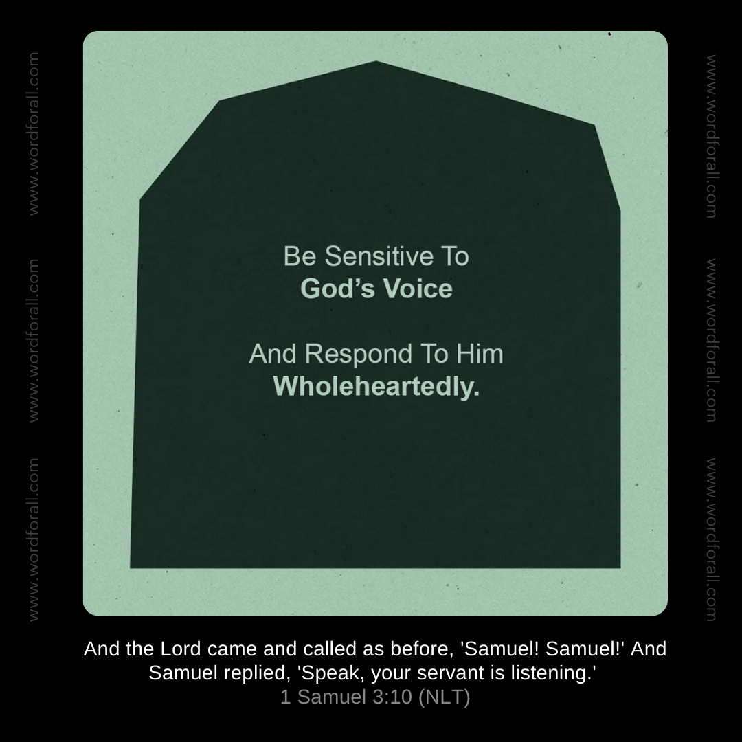 Respond To Him Wholeheartedly