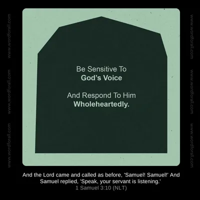 Respond To Him Wholeheartedly