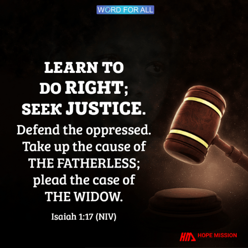 LEARN TO DO RIGHT; SEEK JUSTICE.