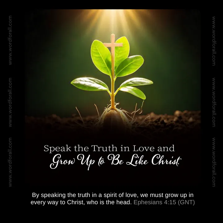 Speak the Truth in Love and Grow Up to Be Like Christ
