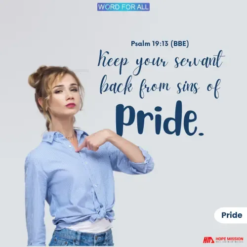 STAY AWAY FROM SINS OF PRIDE