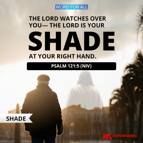 THE LORD IS YOUR SHADE AT YOUR RIGHT HAND