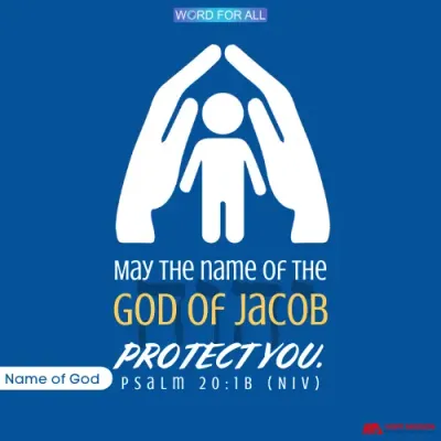 THE NAME OF THE GOD OF JACOB WILL PROTECT YOU