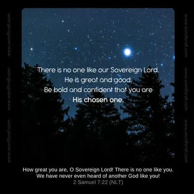 There is no one like our Sovereign Lord