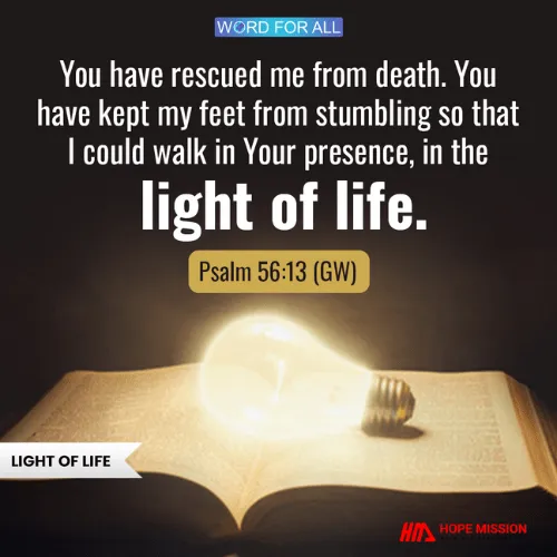 WALK IN THE LIGHT OF LIFE