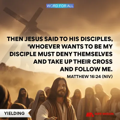 WHOEVER WANTS TO BE JESUS DISCIPLE MUST DENY THEMSELVES, TAKE UP THEIR CROSS, AND FOLLOW HIM.