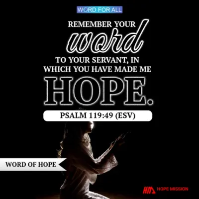 YOU CAN FIND HOPE IN GOD'S WORD.