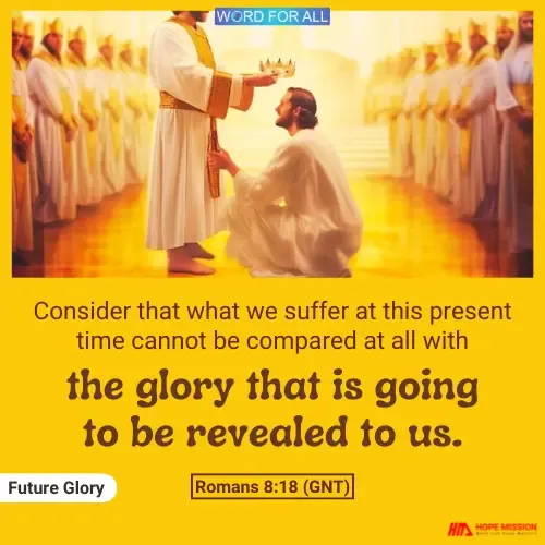 YOUR CURRENT SUFFERING WILL FADE AWAY